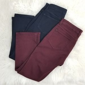 NYDJ Jade Midrise Skinny Jean Leggings 6 Ankle Set